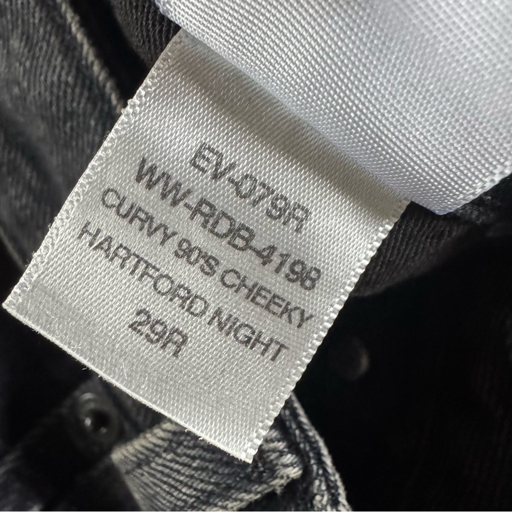 Everlane jeans The Curvy 90's Cheeky Straight Grey washed black 29 new - Picture 15 of 16